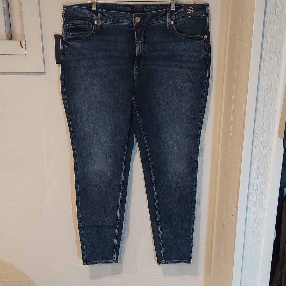 Silver Jeans Women's Dark Blue Skinny Jeans
